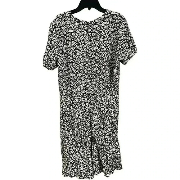 Polo Ralph Lauren Viscose Dress With Floral Pattern Short Sleeve Size 10 Flared - Picture 3 of 8